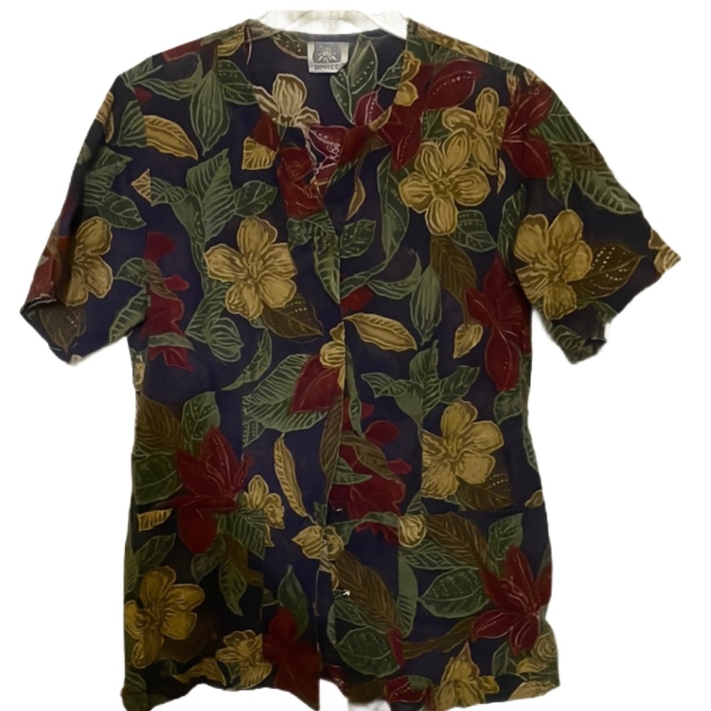 Barco vintage 1990’s floral scrub top size medium
